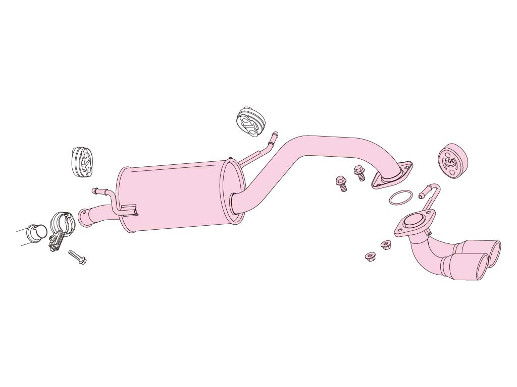 Fujitsubo A-K Exhaust - Suzuki STIngray Turbo 2WD MH34S