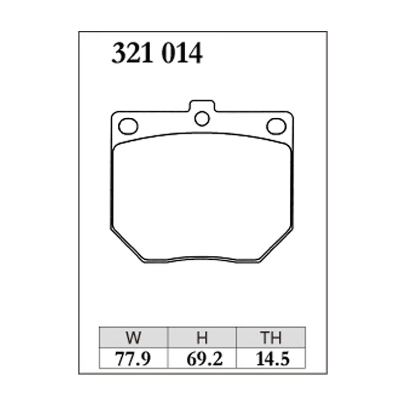 Dixcel Z Type Brake Pads - Front - Skyline GC10/HGC10