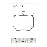 Dixcel Z Type Brake Pads - Front - Skyline GC10/HGC10