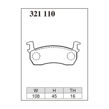 Dixcel Z Type Brake Pads - Front - MARCH K10