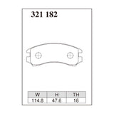 Dixcel Z Type Brake Pads - Front - S13 (CA18), PS13 (non-turbo)