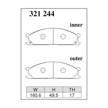 Dixcel Z Type Brake Pads - Front - Y31/32 (with ABS)/PY32 [NA]
