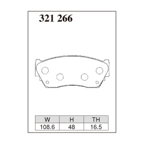 Dixcel Z Type Brake Pads - Front - Papalers N14 [GA/CD ENG.]