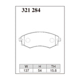 Dixcel Z Type Brake Pads - Front - Z 321 284