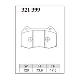 Dixcel ES Type Brake Pads - Front - BNR32 (V-SPEC) BCNR33 BNR34