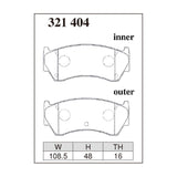 Dixcel Z Type Brake Pads - Front - B14/N15 (SR18 14inch)