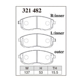 Dixcel ES Type Brake Pads - Front - Skyline V35