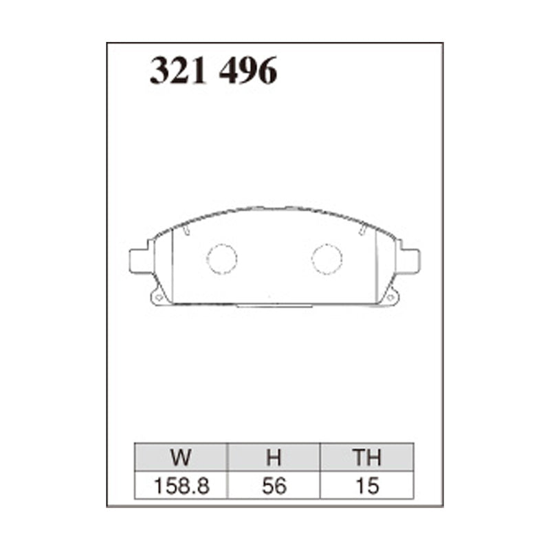 Dixcel Z Type Brake Pads - Front - Place U31