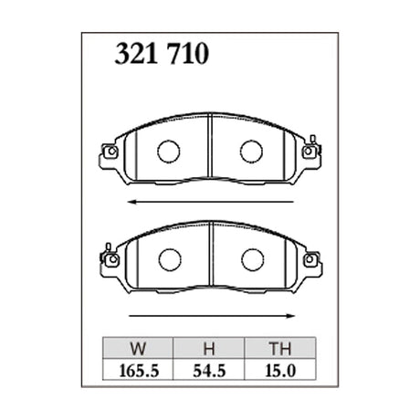 Dixcel ES Type Brake Pads - Front - Serena C27