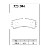 Dixcel ES Type Brake Pads - Rear - Serano VBYD21