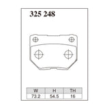 Dixcel S Type Brake Pads - Rear - BNR32 ECR33 ER34 Z32