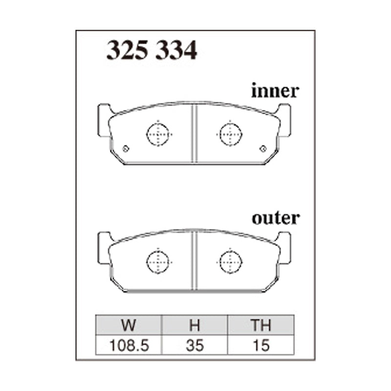 Dixcel Z Type Brake Pads - Rear - py32/hy/hby33/G50
