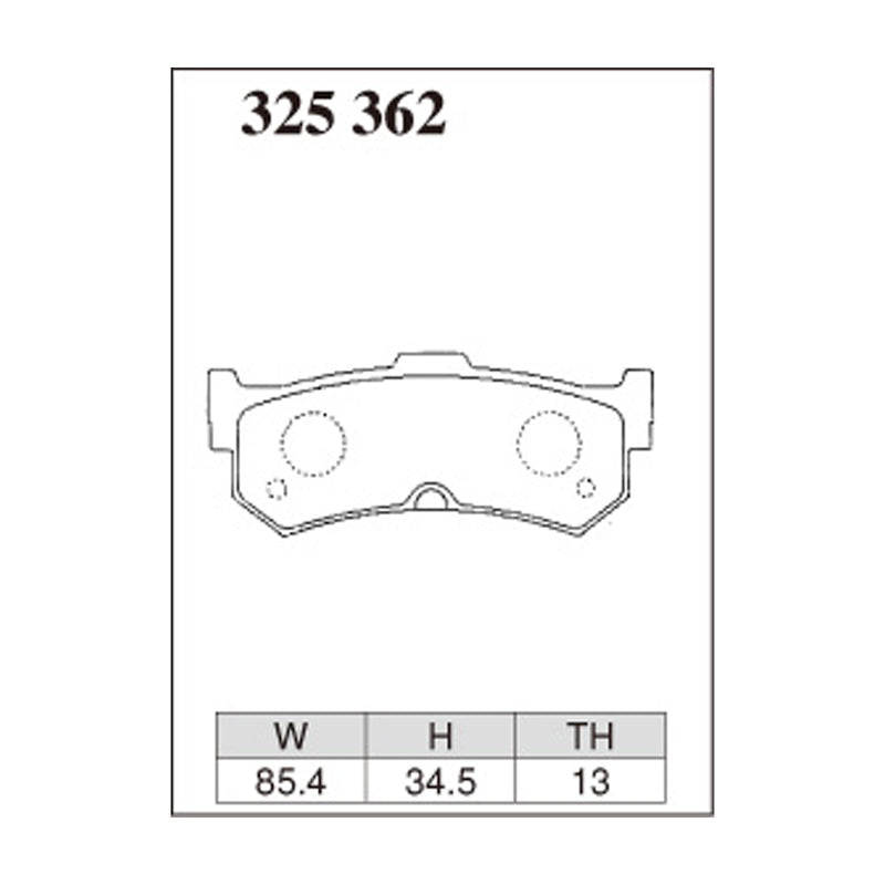 Dixcel Z Type Brake Pads - Rear - Mach K11 ALL [Ly Directic Car] 92/1-