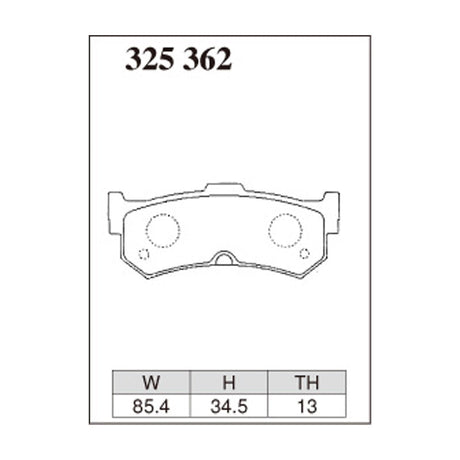 Dixcel Z Type Brake Pads - Rear - Mach K11 ALL [Ly Directic Car] 92/1-