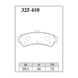 Dixcel Z Type Brake Pads - Rear - Papal Ser F/E/SN15 [ABS] (95/1-)