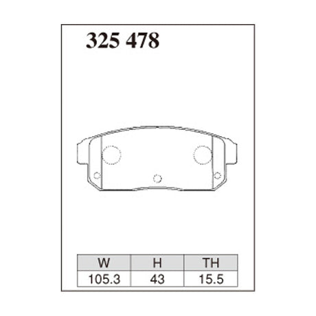Dixcel Z Type Brake Pads - Rear - Avenir/Salyu W11 series