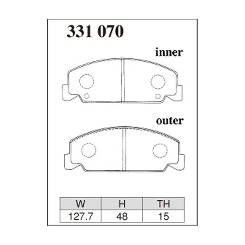 Dixcel Z Type Brake Pads - Front - Shabik at/au-120