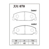 Dixcel Z Type Brake Pads - Front - Shabik at/au-120