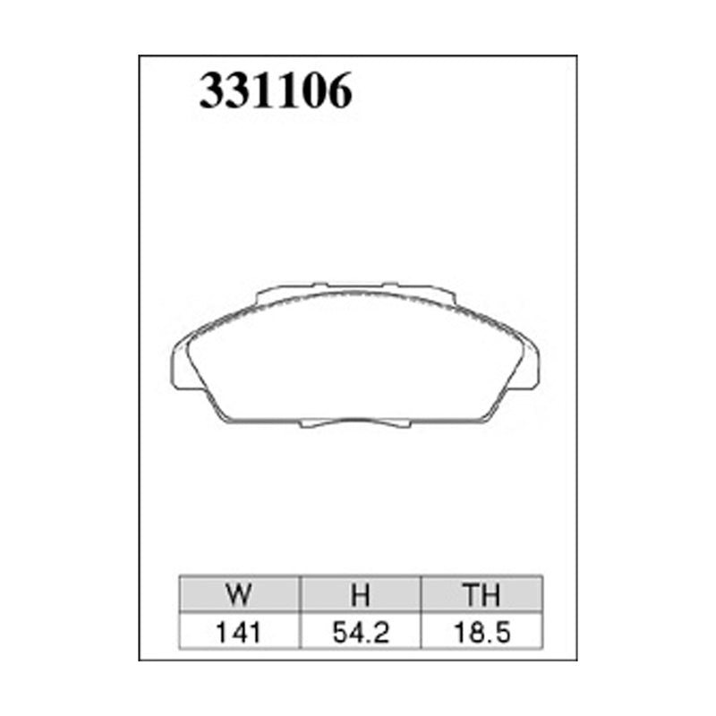 Dixcel Z Type Brake Pads - Front - CB1/9