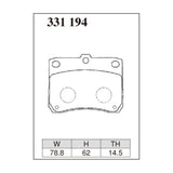 Dixcel Z Type Brake Pads - Front - PA1