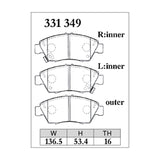 Dixcel Z Type Brake Pads - Front - FD3/ES9