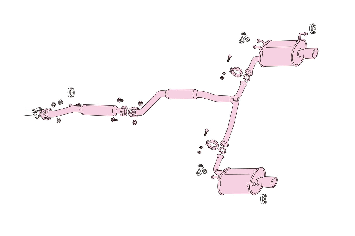 Fujitsubo Wagolis Exhaust - Honda Odyssey 2WD RB1