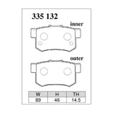 Dixcel ES Type Brake Pads - Rear - ES 335 132