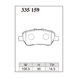Dixcel Z Type Brake Pads - Rear - Odyssey RB1/RB2/RB3/RB4 08-13