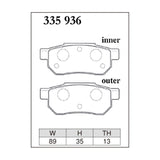 Dixcel ES Type Brake Pads - Rear - Beat PP1/Alto HA22S