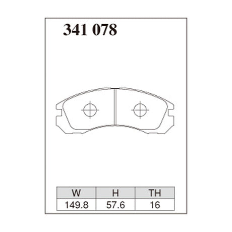 Dixcel ES Type Brake Pads - Front - Evo CD/CE9A, Airtrek CU2W (Turbo only)