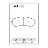 Dixcel ES Type Brake Pads - V55 Pajero Evo Front