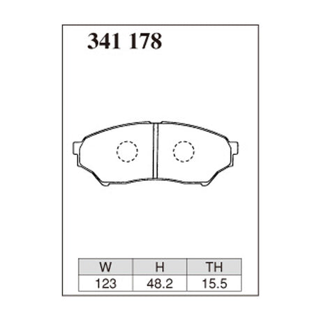 Dixcel Z Type Brake Pads - Front - Pajero H51A/56A 96/11-