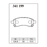 Dixcel Z Type Brake Pads - Front - Mirage/Her CJ4A [RS14inch]