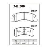 Dixcel S Type Brake Pads - Front - S 341 200