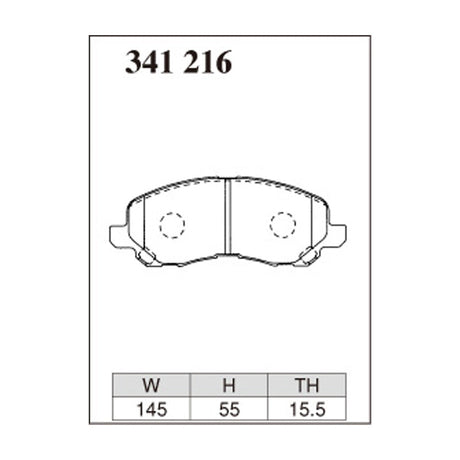 Dixcel ES Type Brake Pads - Front - Ethrock CU2W 4G63 I/C Tarbo