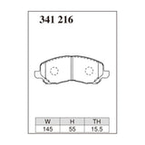 Dixcel S Type Brake Pads - Front - S 341 216