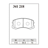 Dixcel Z Type Brake Pads - Front - Lanzered Worin CS5W NA 00/08 ~