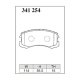 Dixcel Z Type Brake Pads - Front - COLT 04/09-