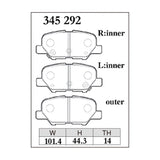Dixcel S Type Brake Pads - Rear - S 345 292