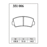 Dixcel Z Type Brake Pads - Front - RX-7 SA22C