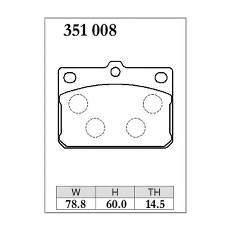 Dixcel ES Type Brake Pads - Front - RX-.3