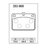Dixcel ES Type Brake Pads - Front - RX-.3