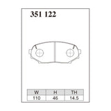 Dixcel ES Type Brake Pads - Front - NA6CE