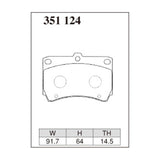 Dixcel Z Type Brake Pads - Front - Demio DW3W/5W 96/7-
