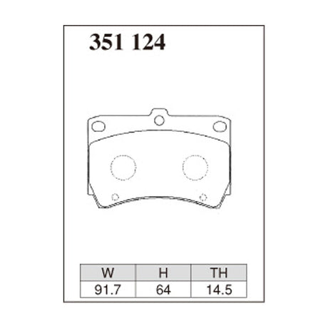 Dixcel Z Type Brake Pads - Front - Demio DW3W/5W 96/7-