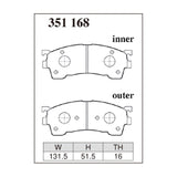 Dixcel Z Type Brake Pads - Front - cg2pp/CG2SR