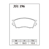 Dixcel Z Type Brake Pads - Front - Z 351 196