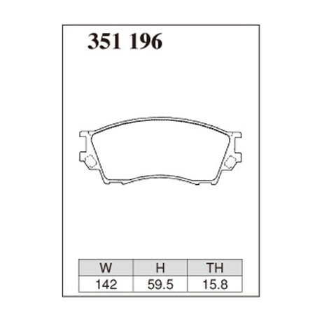Dixcel Z Type Brake Pads - Front - Z 351 196