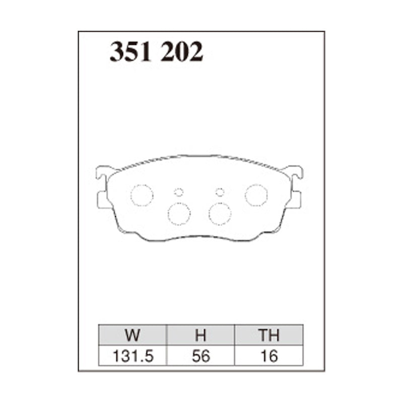 Dixcel Z Type Brake Pads - Front - Z 351 202