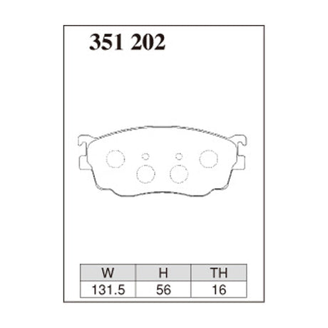 Dixcel Z Type Brake Pads - Front - Z 351 202
